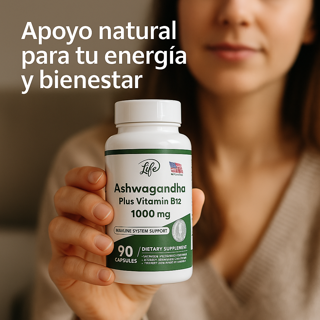 ASHWAGANDHA + B12 | El Suplemento que Acompaña tu Rutina Intensa sin Agotarte