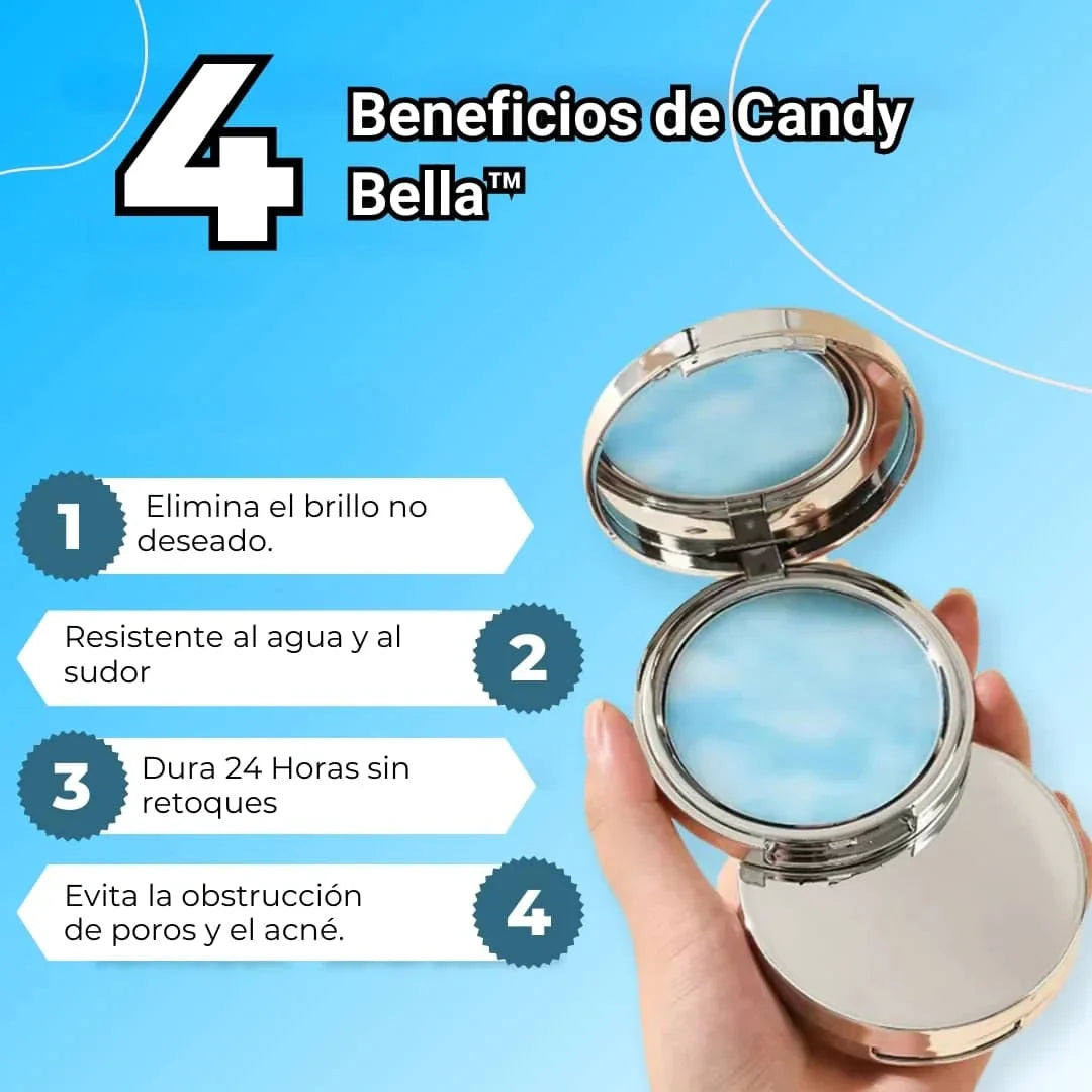 🎄 OFERTA NAVIDEÑA 2×1 – POLVO COMPACTO PARA ELIMINAR EL BRILLO CANDY BELLA